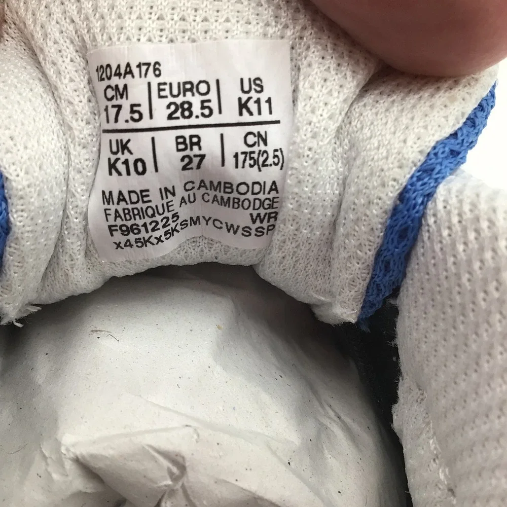 ASICS GEL-NYC PS Kids Independence Blue Gravel Sneakers 1204A176 Size K11 NEW